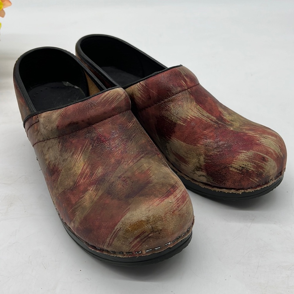 Sanita Multi Color Rust Yellow Clogs Size 37. Cm2… - image 1